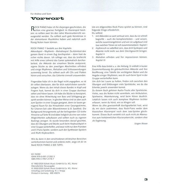 Schott Rock Piano 1