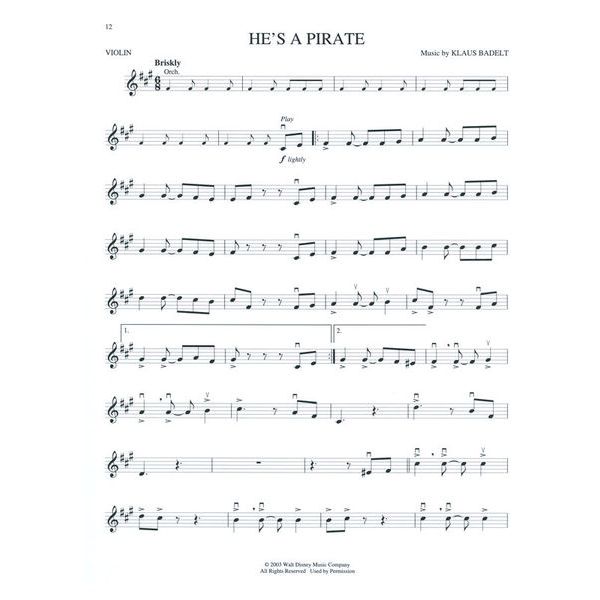 Hal Leonard Pirates Caribbean Violin
