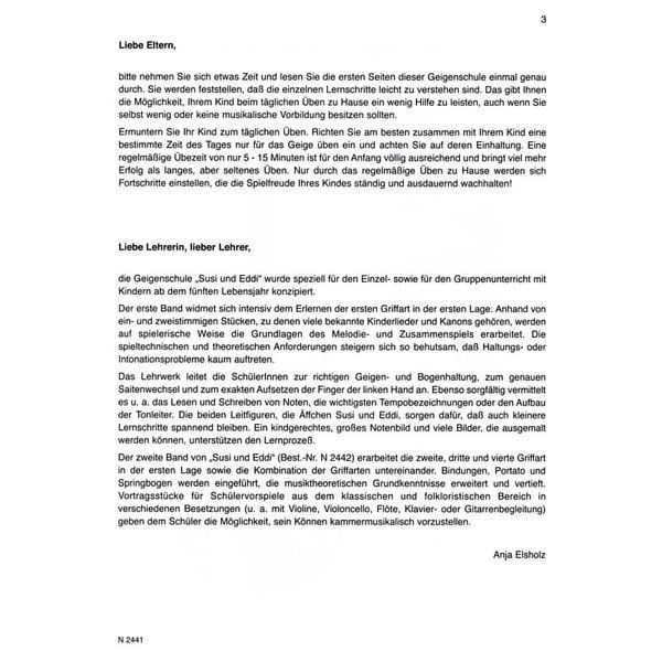 Heinrichshofen Verlag Susi & Eddi Geigenschule 1