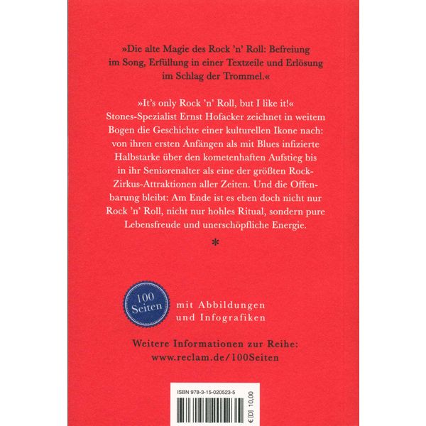 Reclam Verlag 100 Seiten Rolling Stones