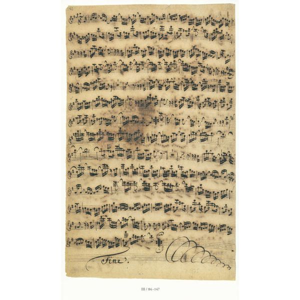 Henle Verlag Bach Flötensonate Faksimile