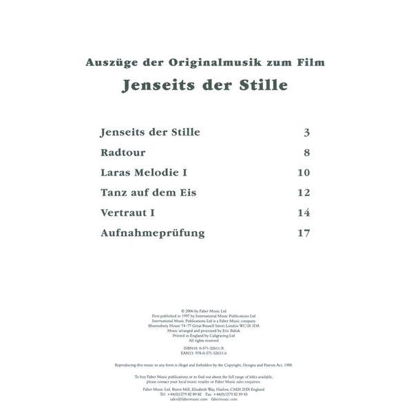 Faber Music Jenseits der Stille