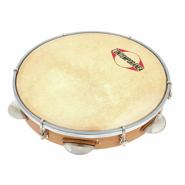 Contemporanea 10" Pandeiro Wood Real Skin
