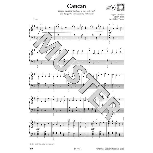 Hage Musikverlag Piano Classic Intermediate
