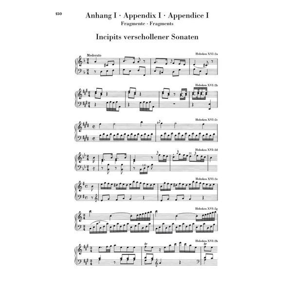 Henle Verlag Haydn Klaviersonaten 1