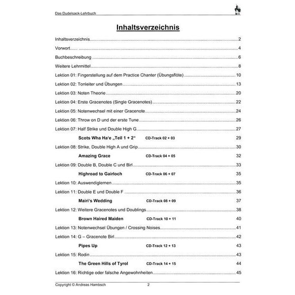 Verlag der Dudelsackschule Das Dudelsack-Lehrbuch
