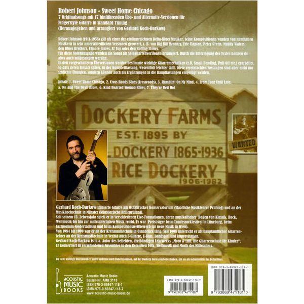 Acoustic Music Books Sweet Home Chicago