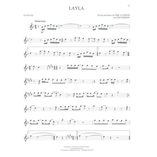 Hal Leonard Greatest Songs Of Rock A-Sax