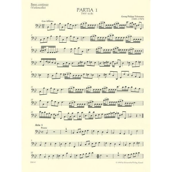 Brenreiter Telemann Kleine Kammermusik