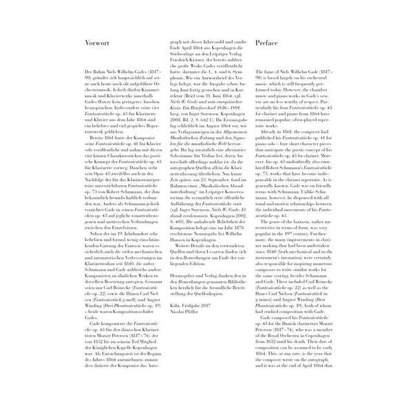 Henle Verlag Gade Fantasiestücke op. 43