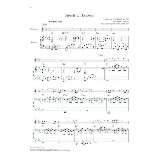 Schott Classic Pop Ballads A-Sax