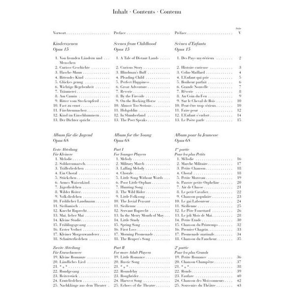 Henle Verlag Schumann Kinderszenen/Album