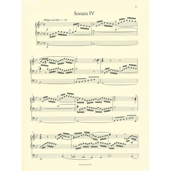 Breitkopf & Hrtel Mendelssohn Sechs Sonaten