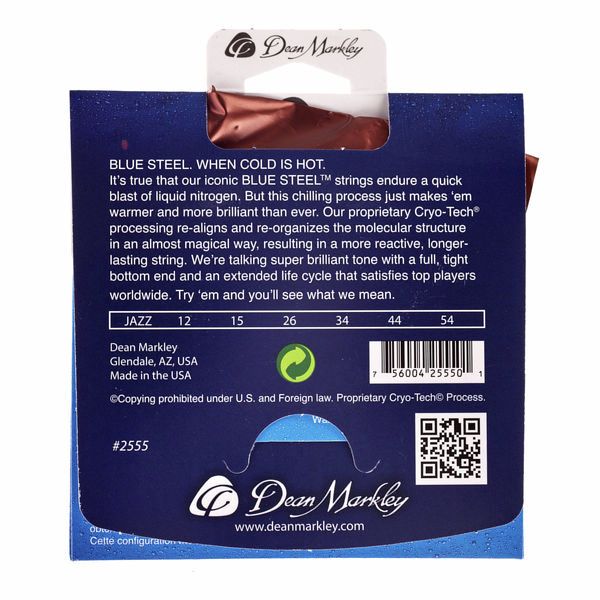 Dean Markley 2555 Blue Steel Electric JZ