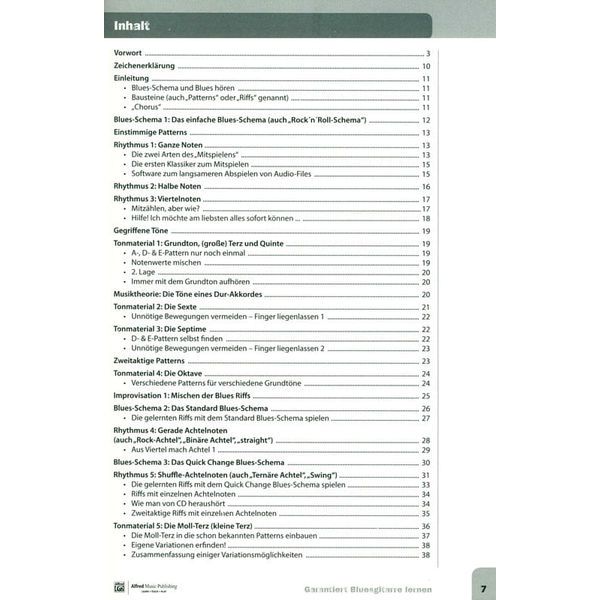 Alfred Music Publishing Garantiert Bluesgitarre lernen
