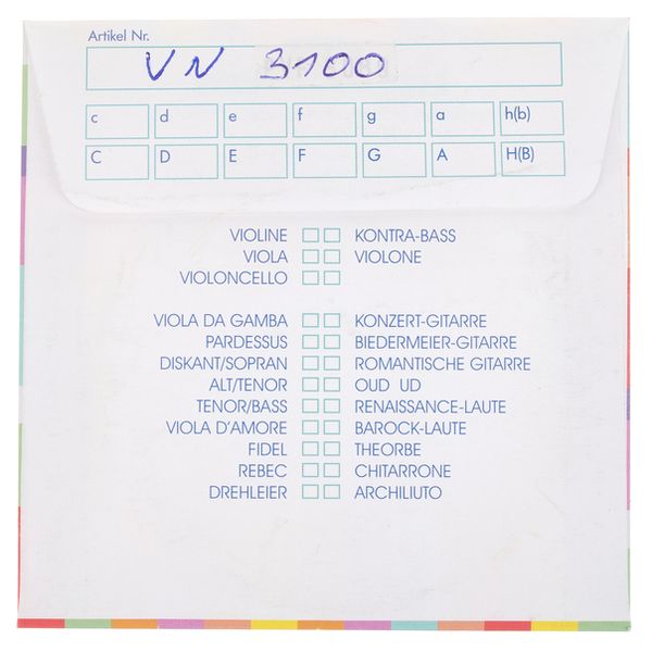 Kürschner Arch Lute 7th Course F