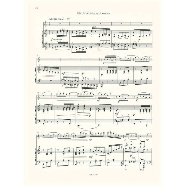 Zimmermann Verlag Andersen Quatre Morceaux