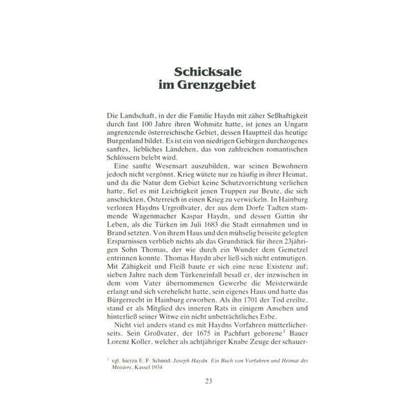 Schott Haydn Biographie
