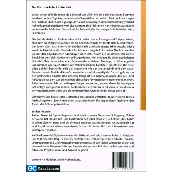 GC Carstensen Verlag Praxisbuch der Lichttechnik