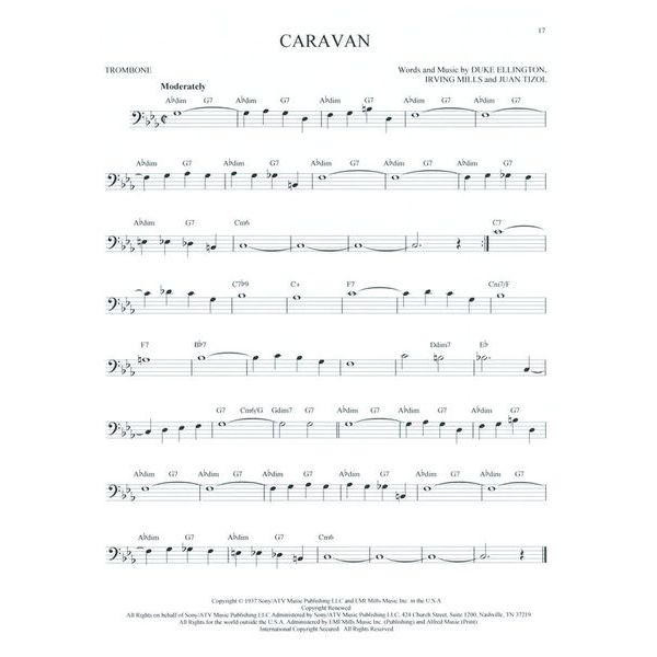 Hal Leonard 101 Jazz Songs for Trombone