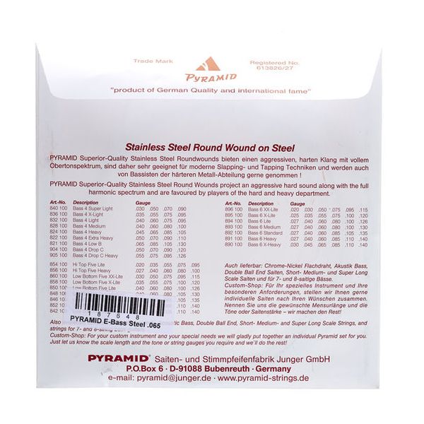 Pyramid 065 Single String bass guitar