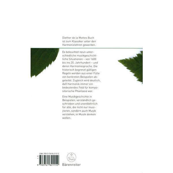 Brenreiter De La Motte Harmonielehre