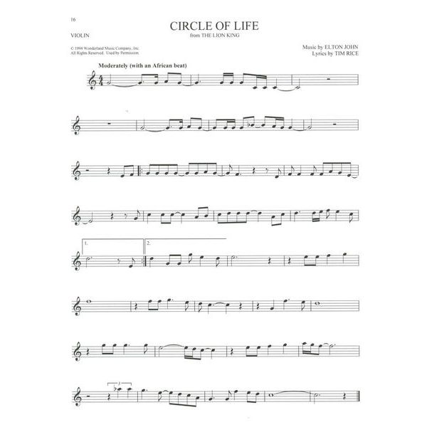 Hal Leonard 101 Disney Songs Violin