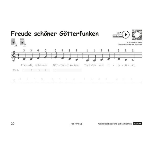 Hage Musikverlag Kalimba schnell und einfach
