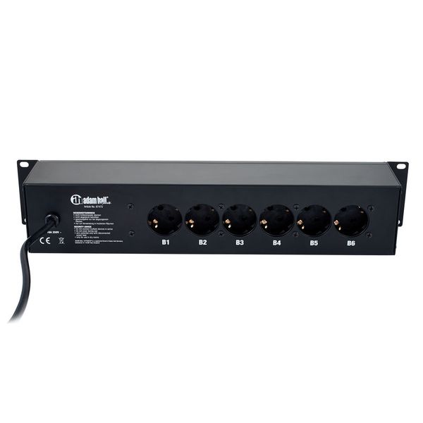 Adam Hall 87472 Mains Power Strip 2U