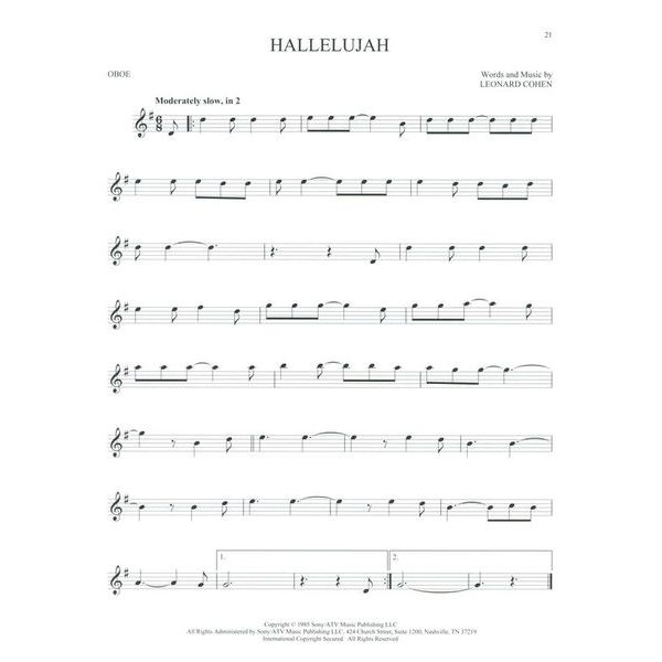 Hal Leonard First 50 Songs Oboe