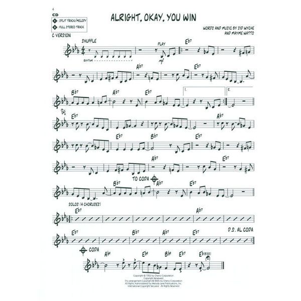 Hal Leonard Jazz Play-Along Best Of Swing