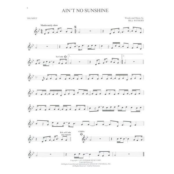 Hal Leonard 101 Popular Songs Trumpet