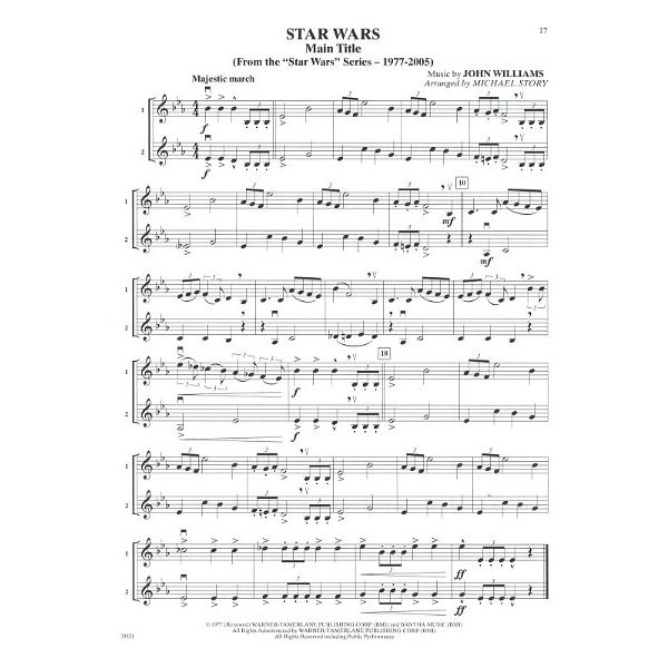 Alfred Music Publishing Movie Duets For All Violin