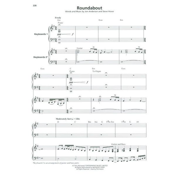 Hal Leonard Rock Keyboard / Organ Hits