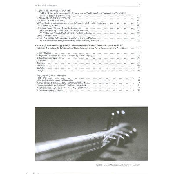 Acoustic Music Books Baglama Saz Method