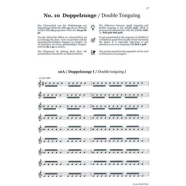 Brasstrail Personal Workbook Treble Clef