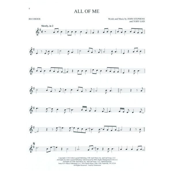 Hal Leonard First 50 Songs Recorder