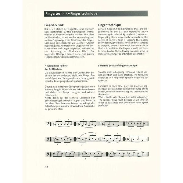 Schott Basisübungen für Fagott