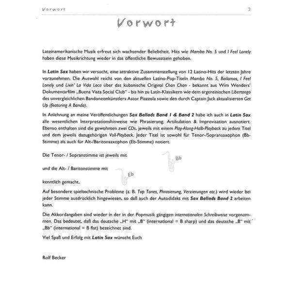 Gerig Musikverlag Latin Sax