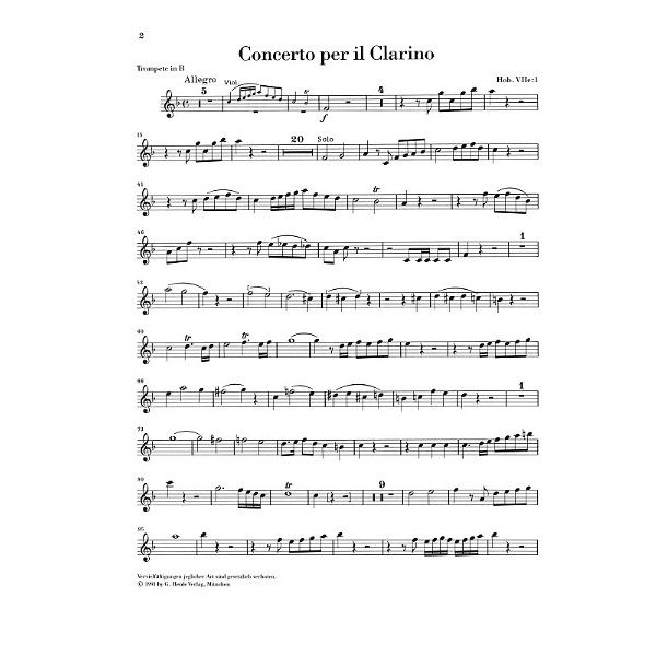 Henle Verlag Haydn Trompetenkonzert Es-dur
