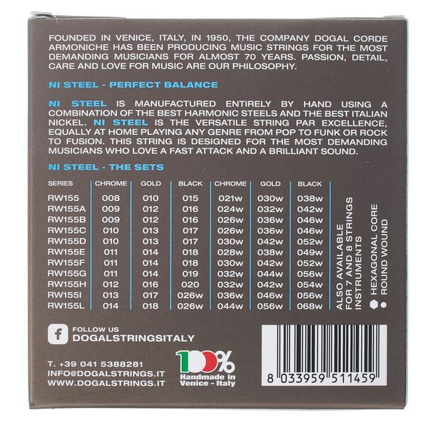 Dogal RW155A NickelSteel 009-042c