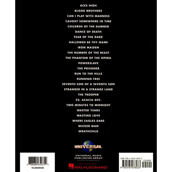 Hal Leonard Iron Maiden 25 Metal Master