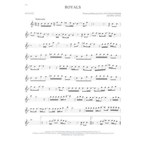 Hal Leonard 101 Hit Songs For Alt Sax