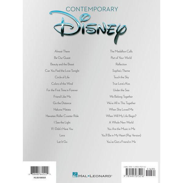Hal Leonard Contemporary Disney Easy Guit