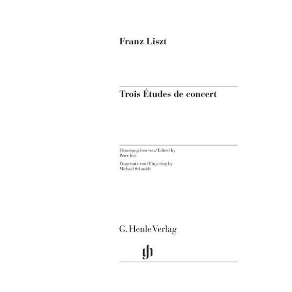 Henle Verlag Liszt Trois Etudes de Concert