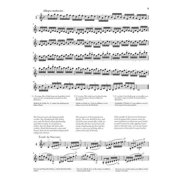 Henle Verlag Kreutzer 42 Etüden Violin