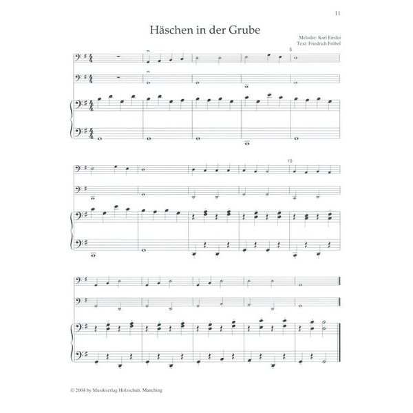 Holzschuh Verlag Kinderlieder Violoncello