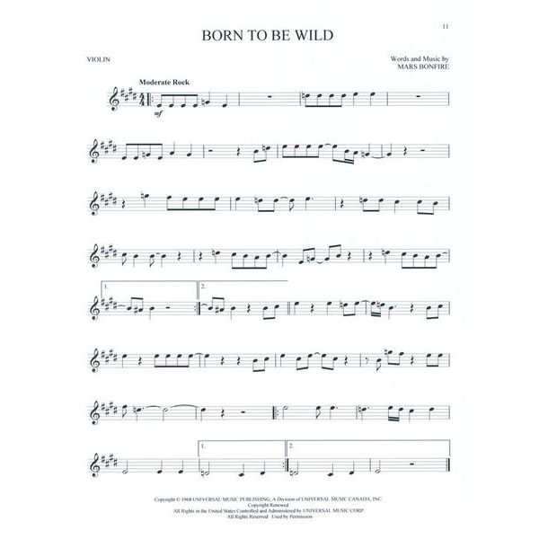 Hal Leonard Greatest Songs Of Rock Violin