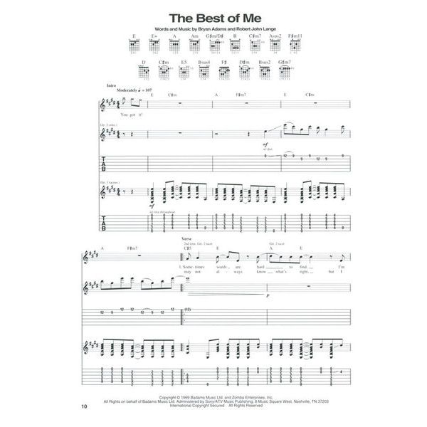 Hal Leonard Bryan Adams Greatest Hits