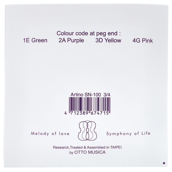 Artino SN-100 Violin Strings 3/4